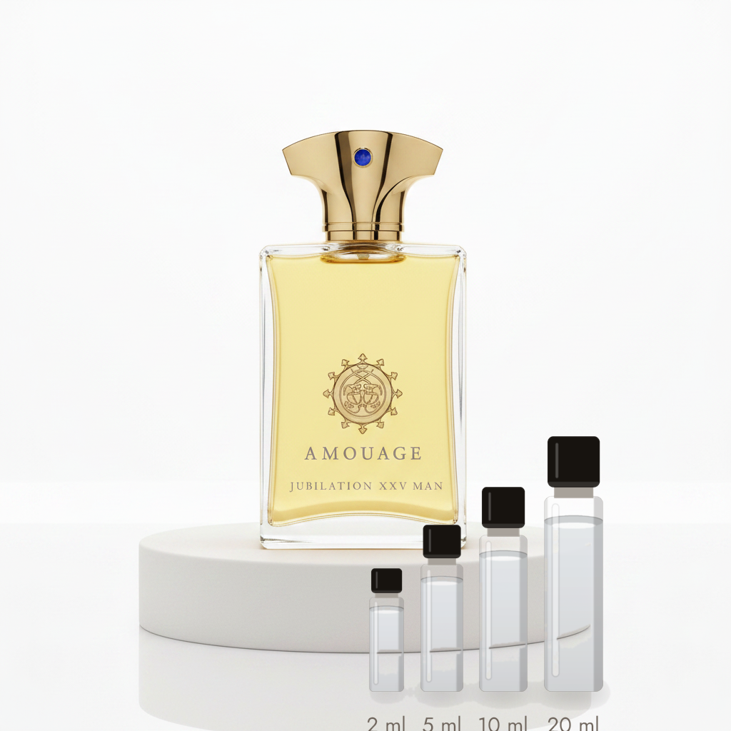Amouage Jubilation XXV Man – Abfüllungen in 2, 5, 10 und 20 ml vor dem Originalflakon