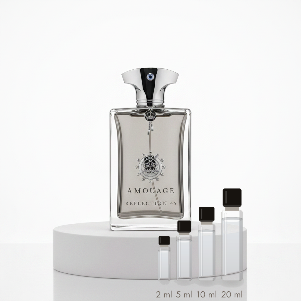 Amouage Reflection 45 – Abfüllungen in 2, 5, 10 und 20 ml vor dem Originalflakon