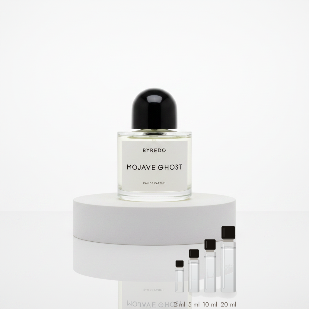 Byredo Mojave Ghost – Abfüllungen in 2, 5, 10 und 20 ml vor dem Originalflakon