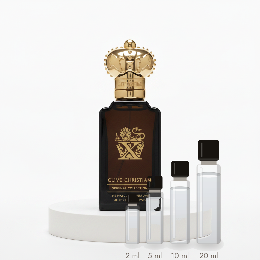 Clive Christian X for Men – Abfüllungen in 2, 5, 10 und 20 ml vor dem Originalflakon