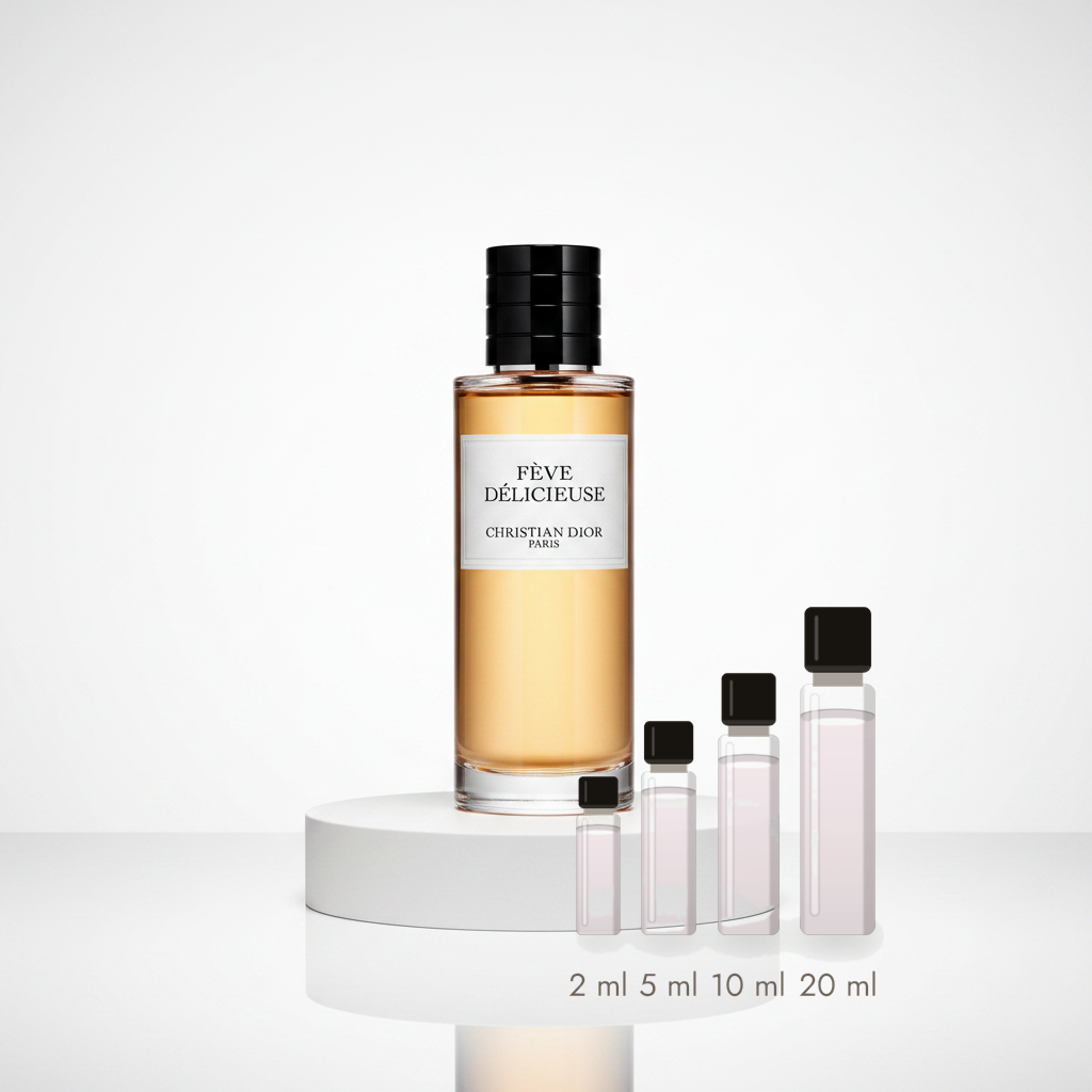 Dior Fève Délicieuse – Abfüllungen in 2, 5, 10 und 20 ml vor dem Originalflakon
