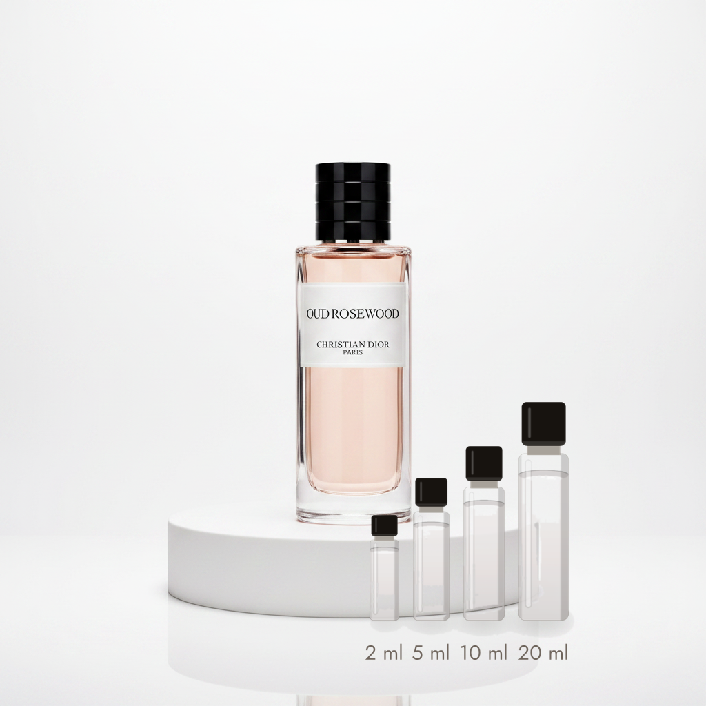 Dior Oud Rosewood – Abfüllungen in 2, 5, 10 und 20 ml vor dem Originalflakon