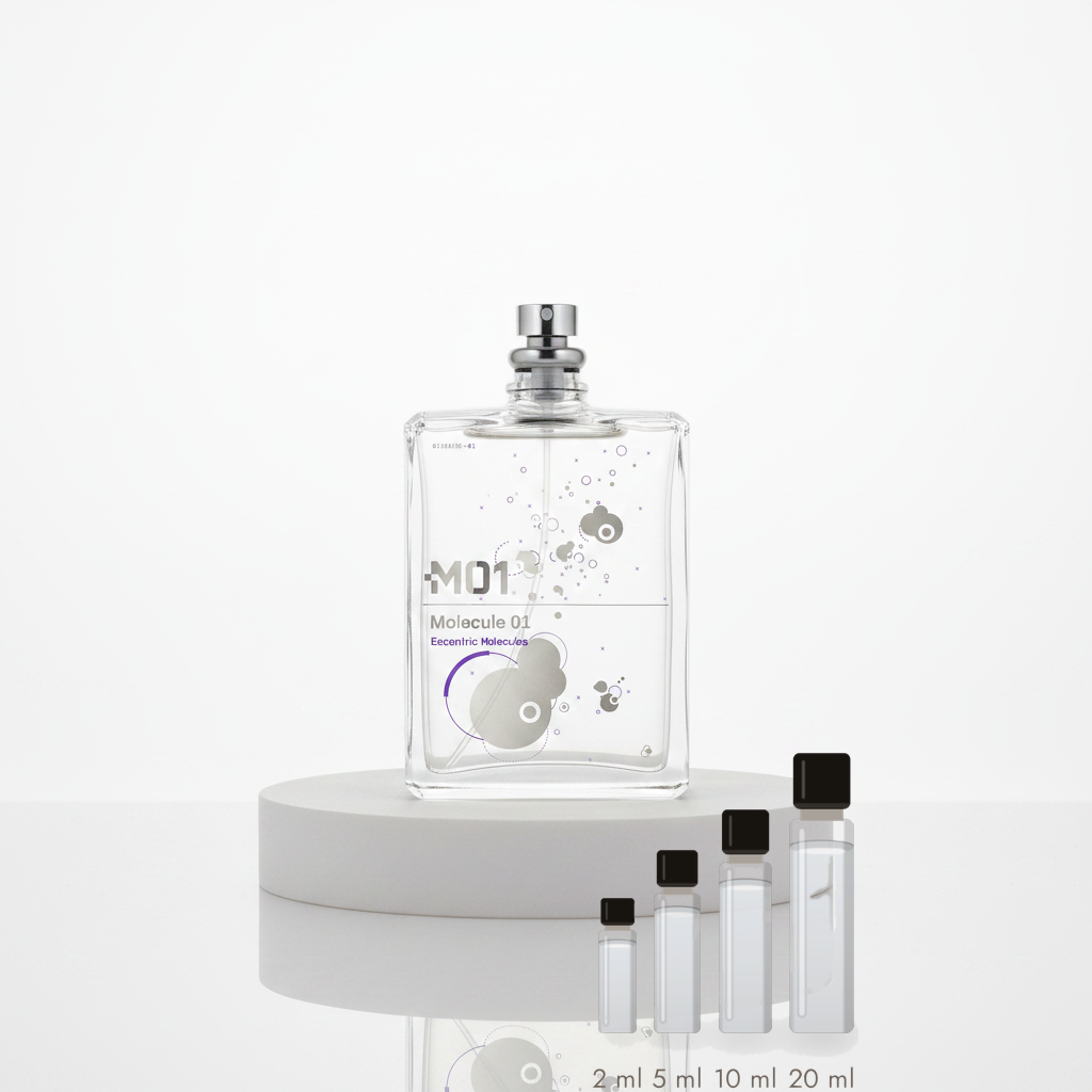 Escentric Molecules Molecule 01 – Abfüllungen in 2, 5, 10 und 20 ml vor dem Originalflakon