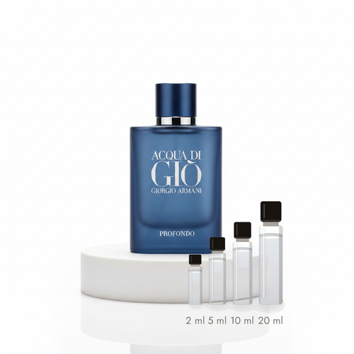Giorgio Armani Acqua di Giò Profondo – Abfüllungen in 2, 5, 10 und 20 ml vor dem Originalflakon