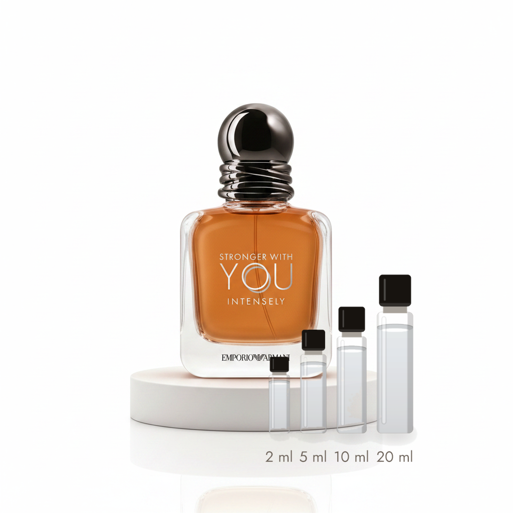 Giorgio Armani Stronger With You Intensely – Abfüllungen in 2, 5, 10 und 20 ml vor dem Originalflakon