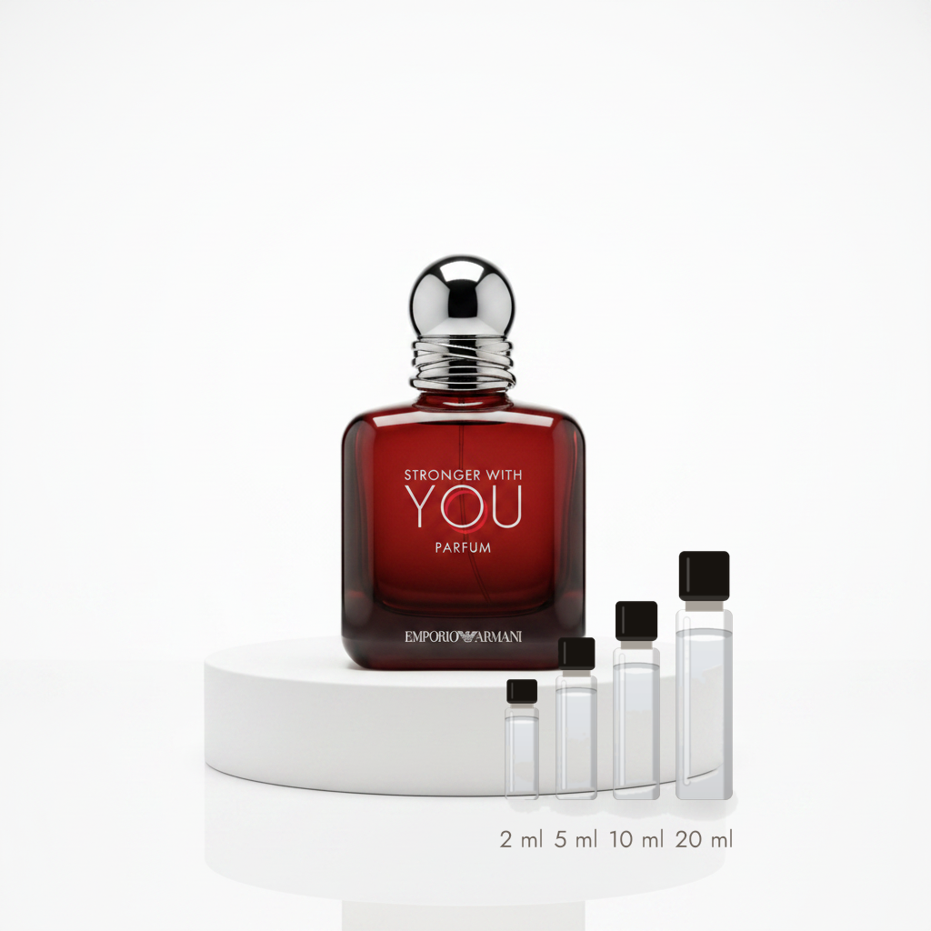 Giorgio Armani Stronger with you Parfum – Abfüllungen in 2, 5, 10 und 20 ml vor dem Originalflakon