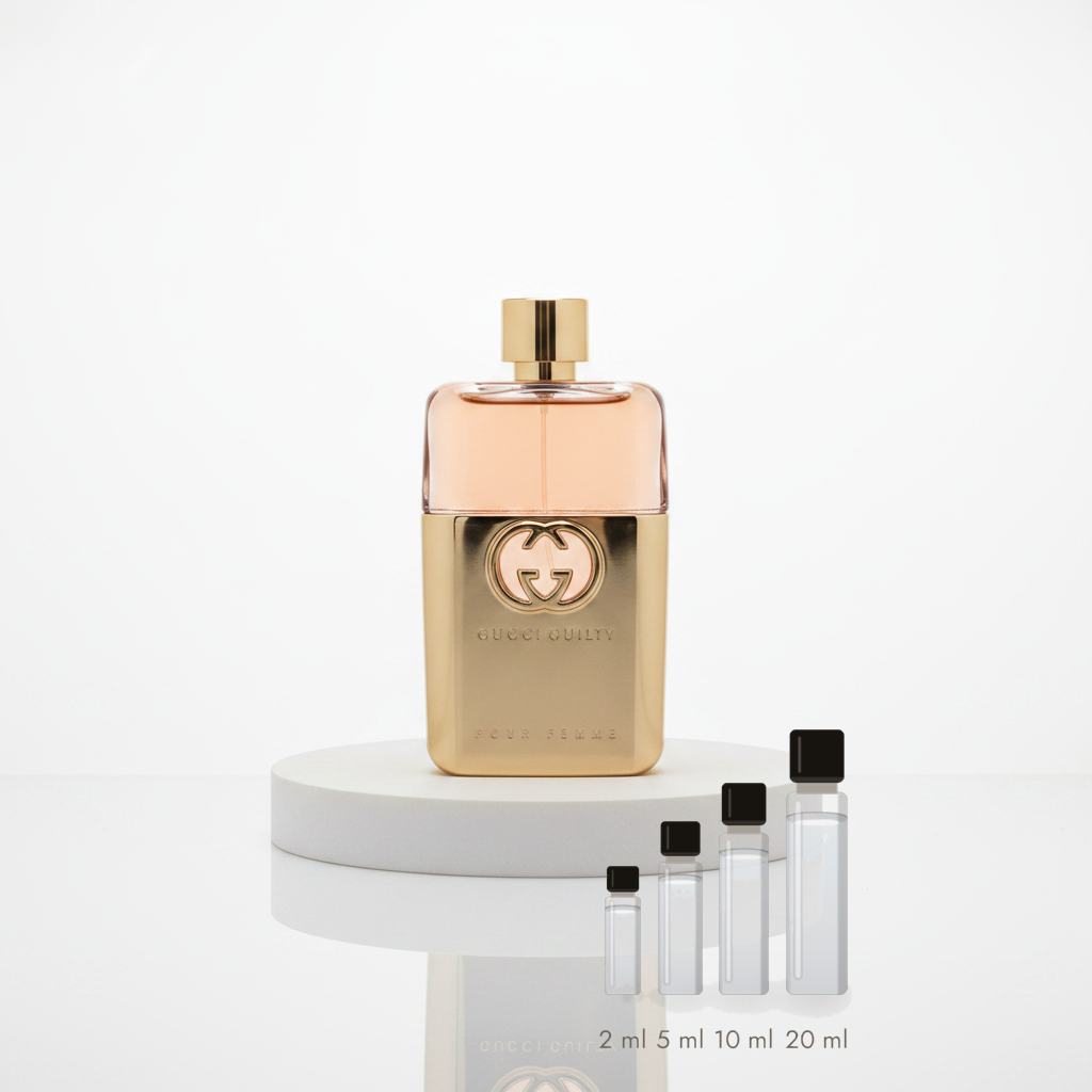 Gucci Guilty pour Femme – Abfüllungen in 2, 5, 10 und 20 ml vor dem Originalflakon