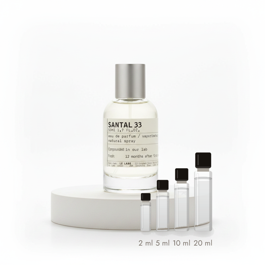 Le Labo Santal 33 – Abfüllungen in 2, 5, 10 und 20 ml vor dem Originalflakon