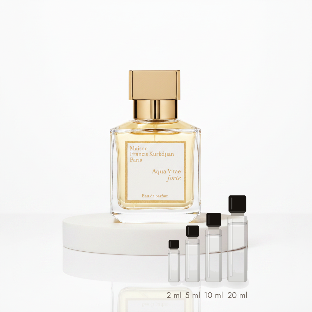 Maison Francis Kurkdjian Aqua Vitae Forte – Abfüllungen in 2, 5, 10 und 20 ml vor dem Originalflakon