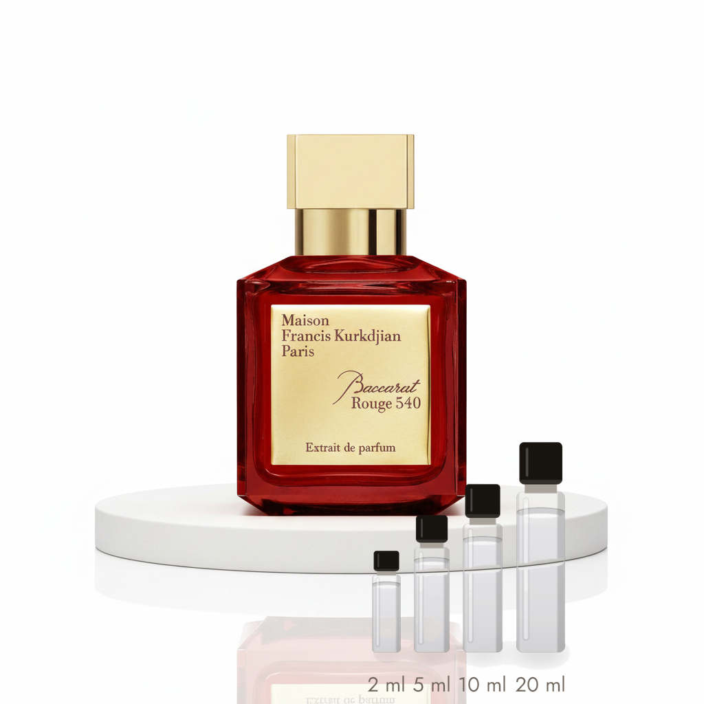 Maison Francis Kurkdjian Baccarat Rouge 540 Extrait – Abfüllungen in 2, 5, 10 und 20 ml vor dem Originalflakon
