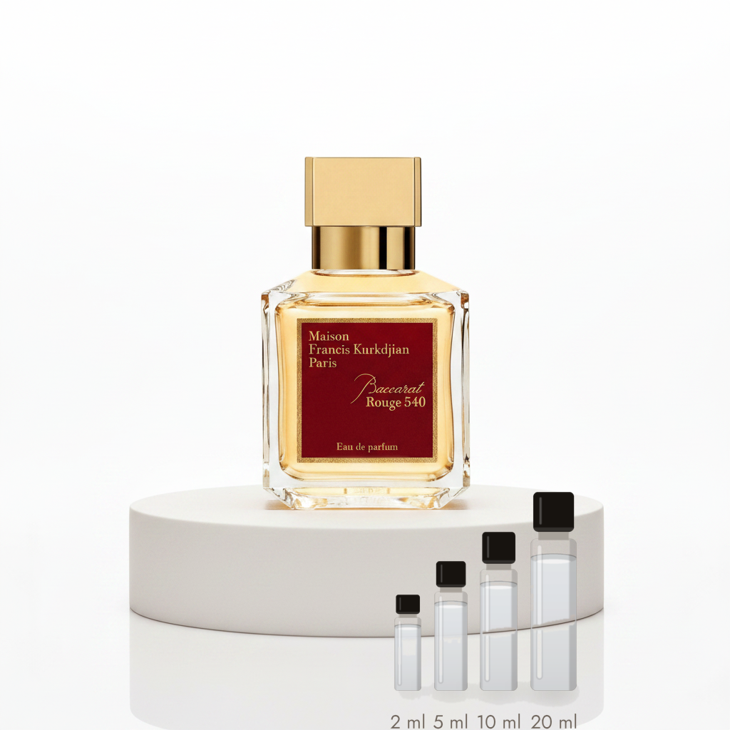 Maison Francis Kurkdjian Baccarat Rouge 540 – Abfüllungen in 2, 5, 10 und 20 ml vor dem Originalflakon