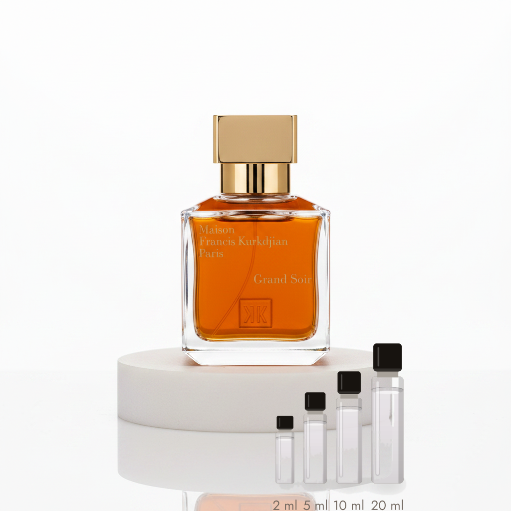 Maison Francis Kurkdjian Grand Soir – Abfüllungen in 2, 5, 10 und 20 ml vor dem Originalflakon