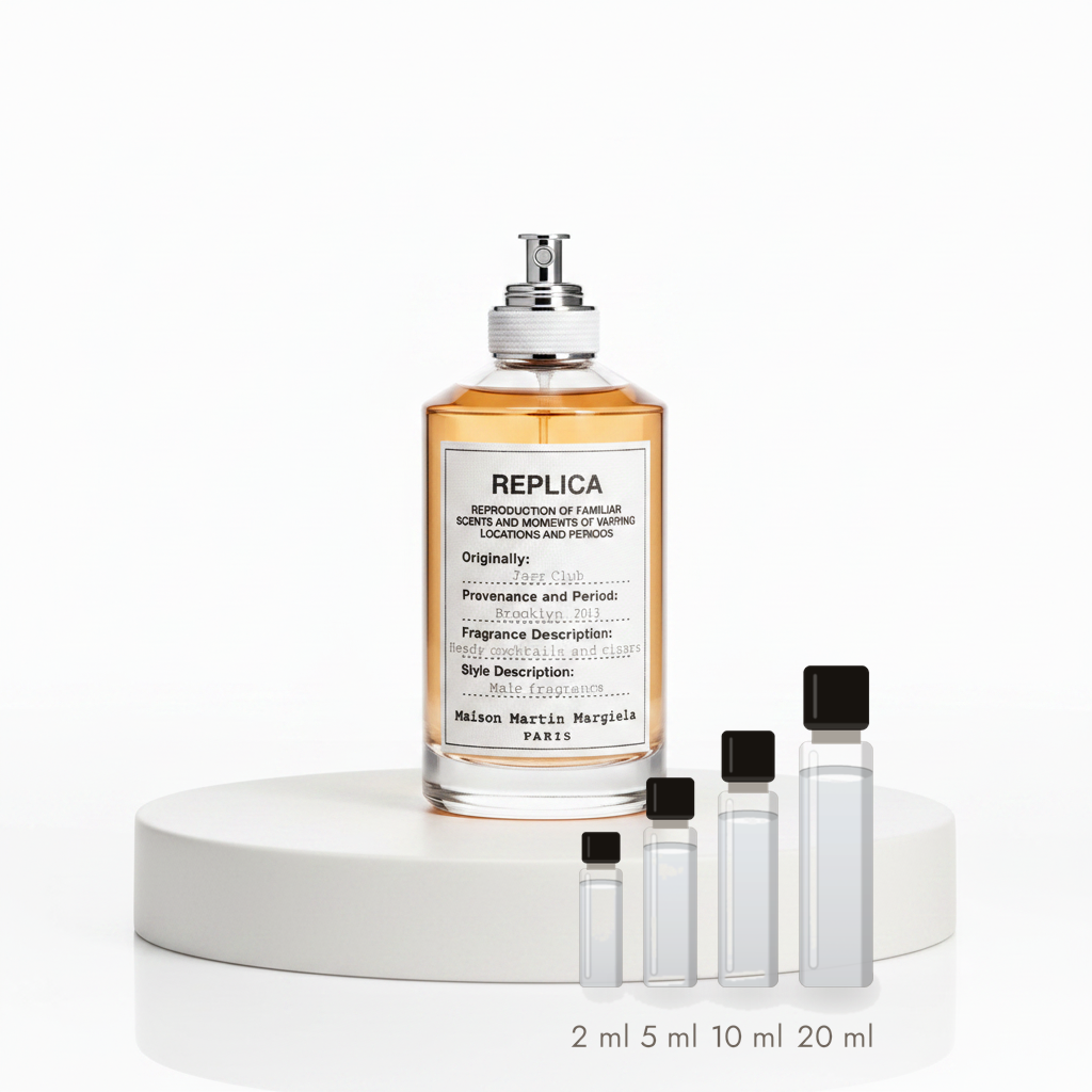 Maison Margiela Jazz Club – Abfüllungen in 2, 5, 10 und 20 ml vor dem Originalflakon