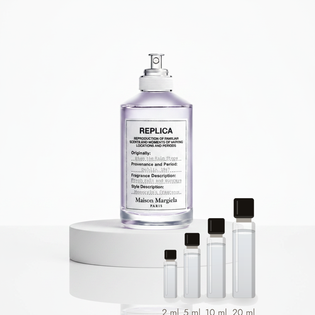 Maison Margiela When the Rain Stops – Abfüllungen in 2, 5, 10 und 20 ml vor dem Originalflakon
