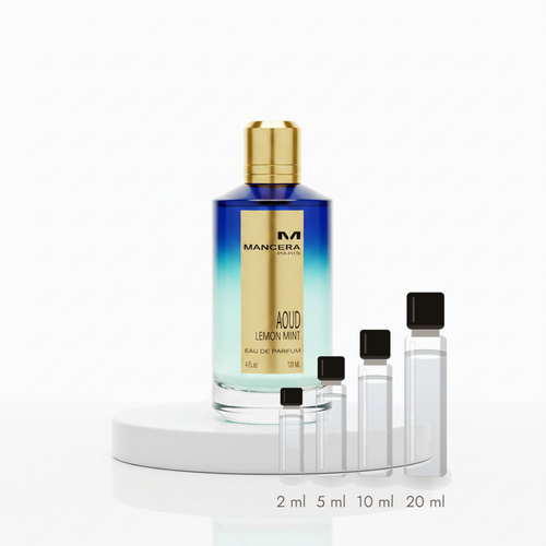 Mancera Aoud Lemon Mint – Abfüllungen in 2, 5, 10 und 20 ml vor dem Originalflakon