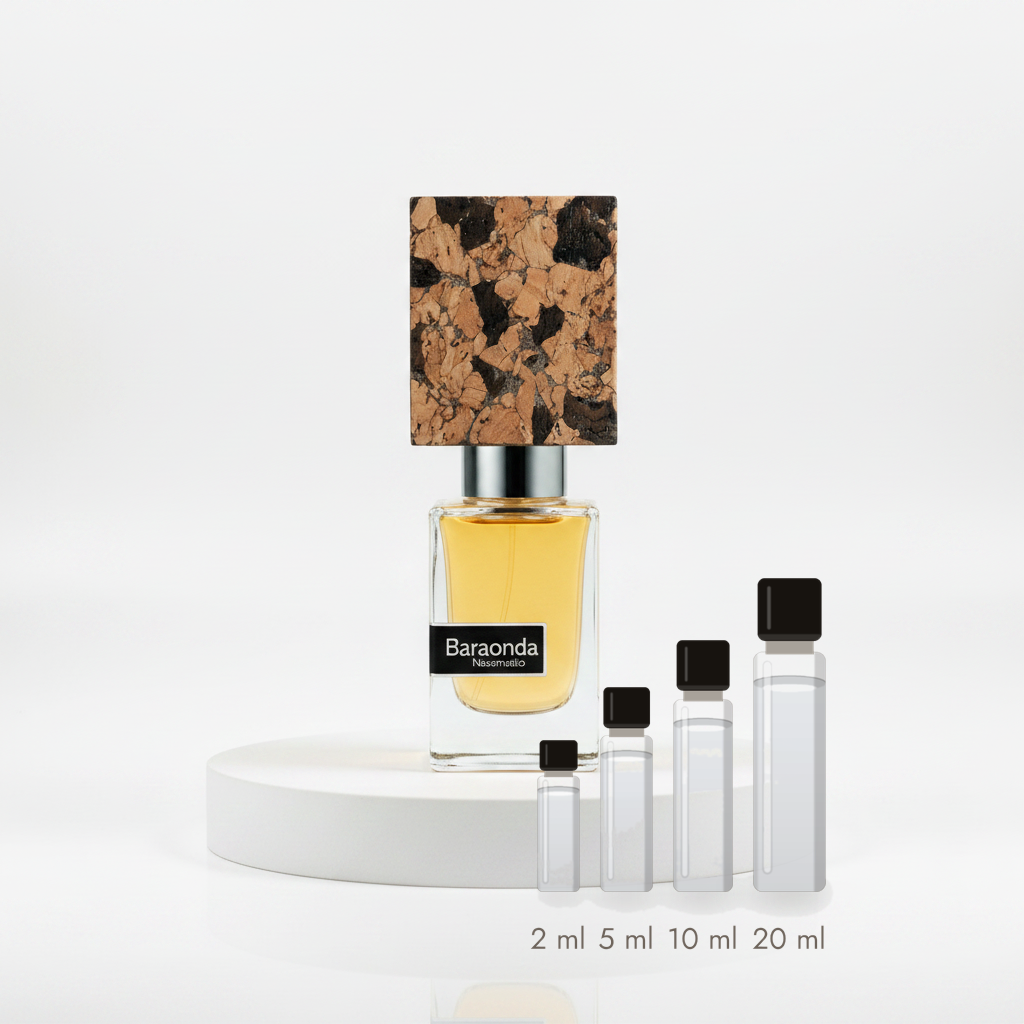 Nasomatto Baraonda – Abfüllungen in 2, 5, 10 und 20 ml vor dem Originalflakon