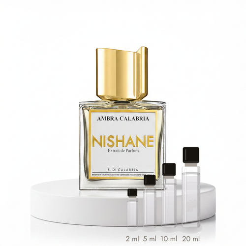 Nishane Ambra Calabria – Abfüllungen in 2, 5, 10 und 20 ml vor dem Originalflakon