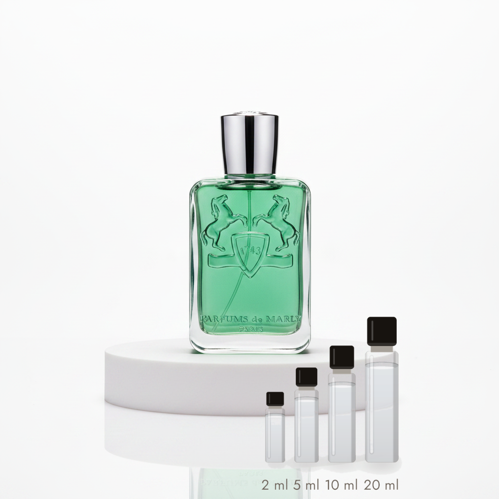 Parfums de Marly Greenley – Abfüllungen in 2, 5, 10 und 20 ml vor dem Originalflakon