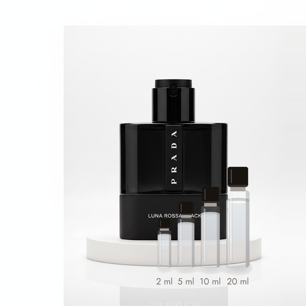 Prada Luna Rossa Black – Abfüllungen in 2, 5, 10 und 20 ml vor dem Originalflakon