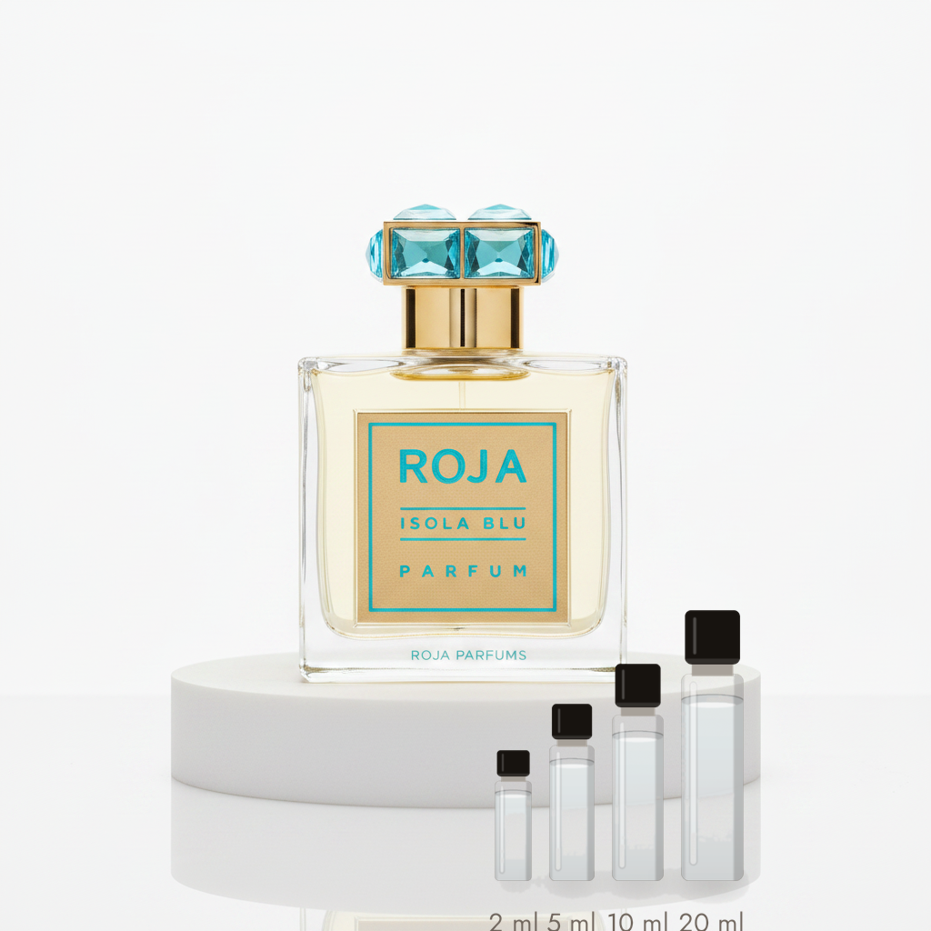 Roja Parfums Isola Blu Oligarch – Abfüllungen in 2, 5, 10 und 20 ml vor dem Originalflakon