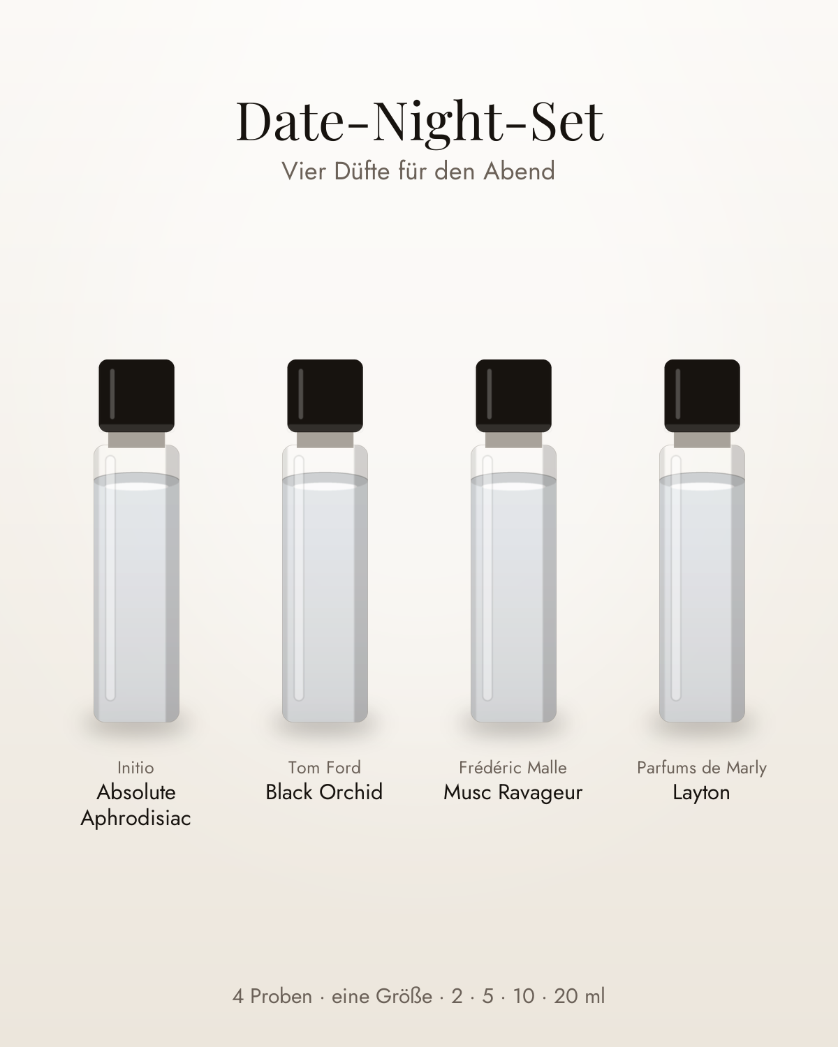 Date-Night-Set – vier Parfumproben in einer Größe