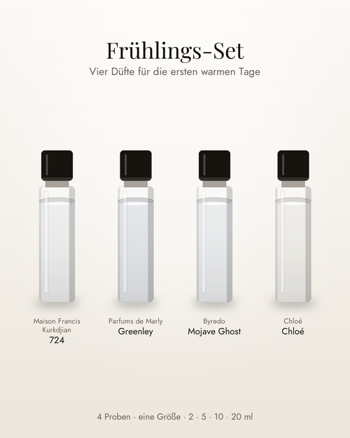 Frühlings-Set – vier Parfumproben in einer Größe