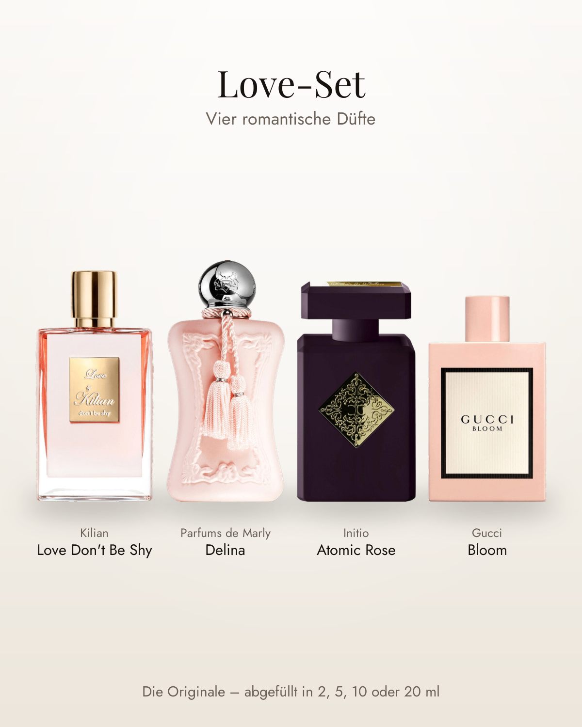 Originalflakons im Love-Set