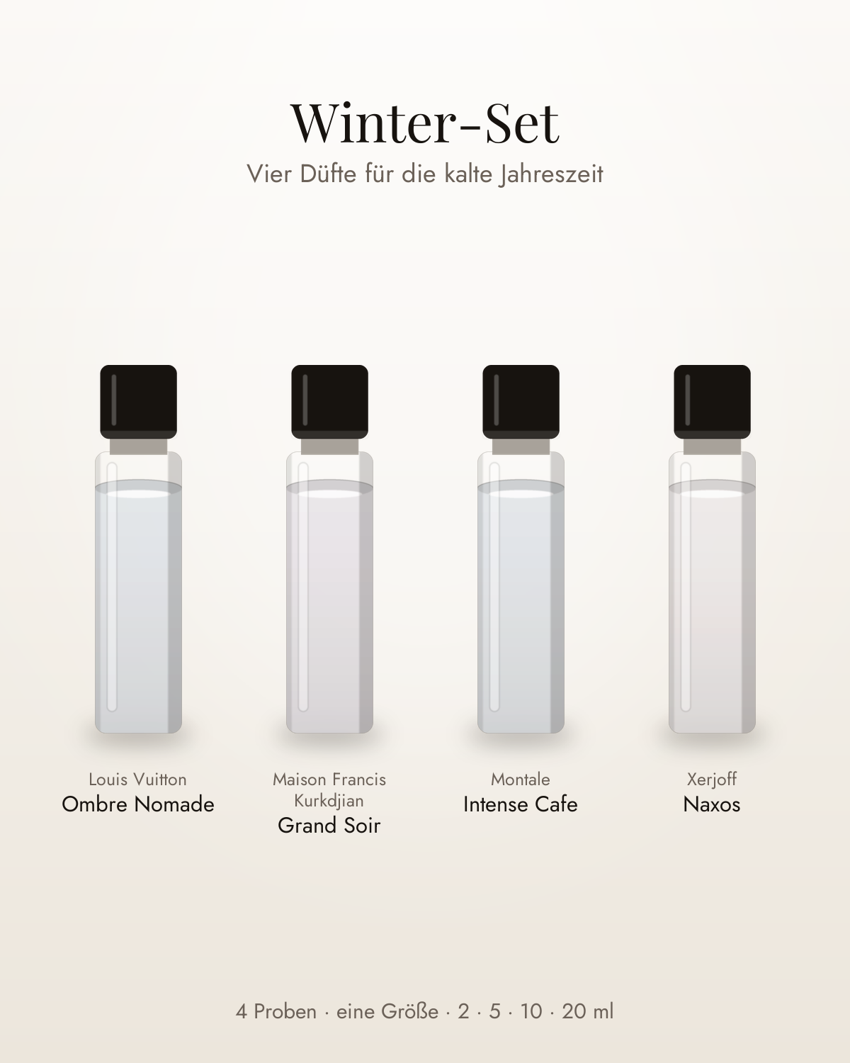 Winter-Set – vier Parfumproben in einer Größe