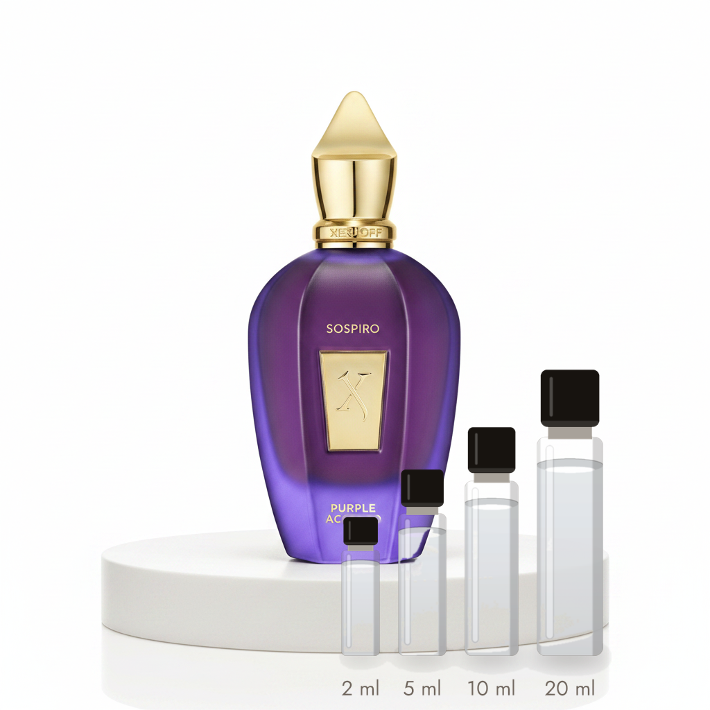 Sospiro Purple Accento – Abfüllungen in 2, 5, 10 und 20 ml vor dem Originalflakon