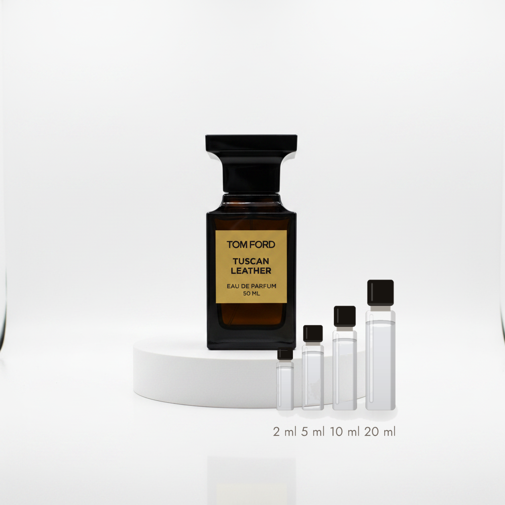 Tom Ford Tuscan Leather – Abfüllungen in 2, 5, 10 und 20 ml vor dem Originalflakon