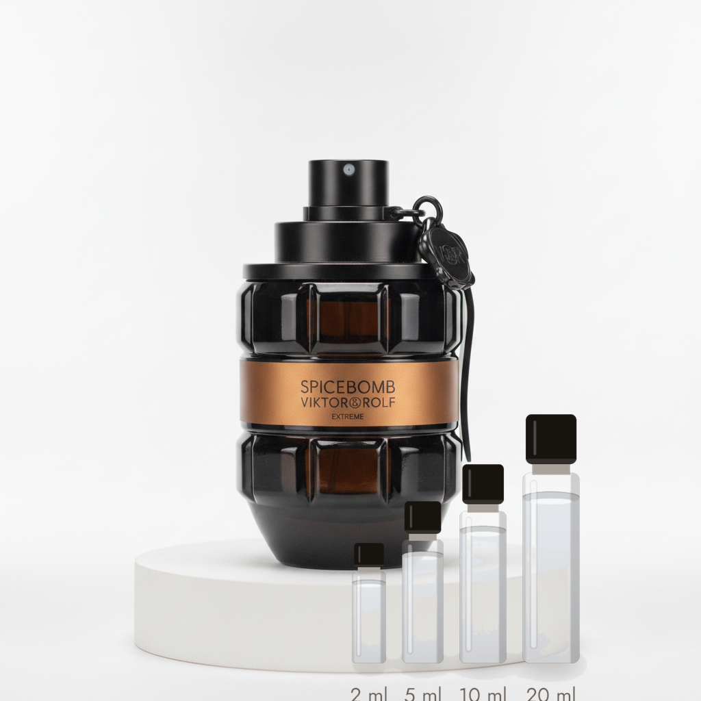 Viktor & Rolf Spicebomb Extreme – Abfüllungen in 2, 5, 10 und 20 ml vor dem Originalflakon