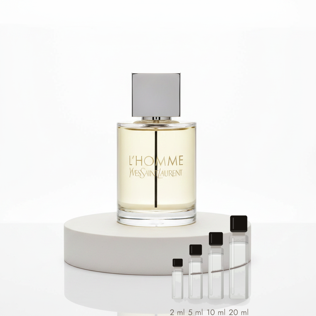 Yves Saint Laurent L'Homme – Abfüllungen in 2, 5, 10 und 20 ml vor dem Originalflakon
